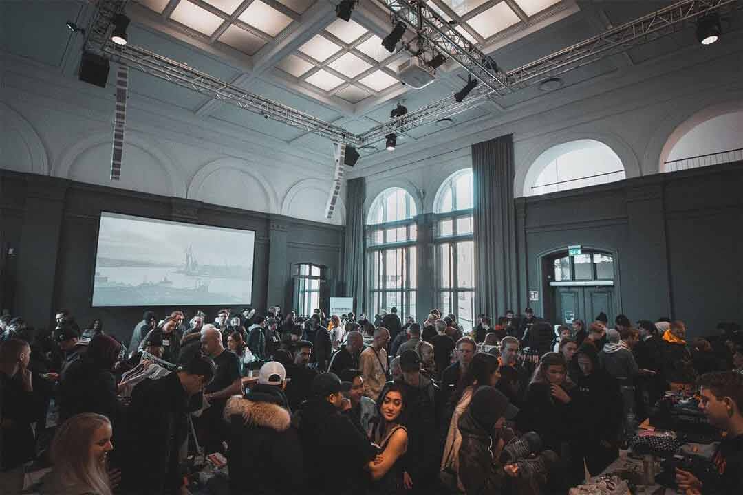 Image of a group shot of people dancing on the dance floor
